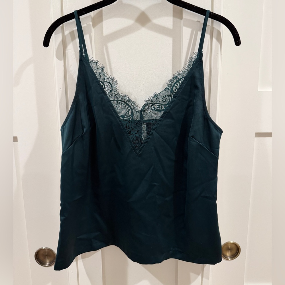Elegant Black Lace Trim Camisole